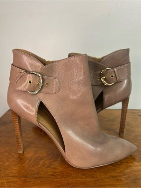 Nine West Mauve Pointed-Toe Ankle Boots size 11